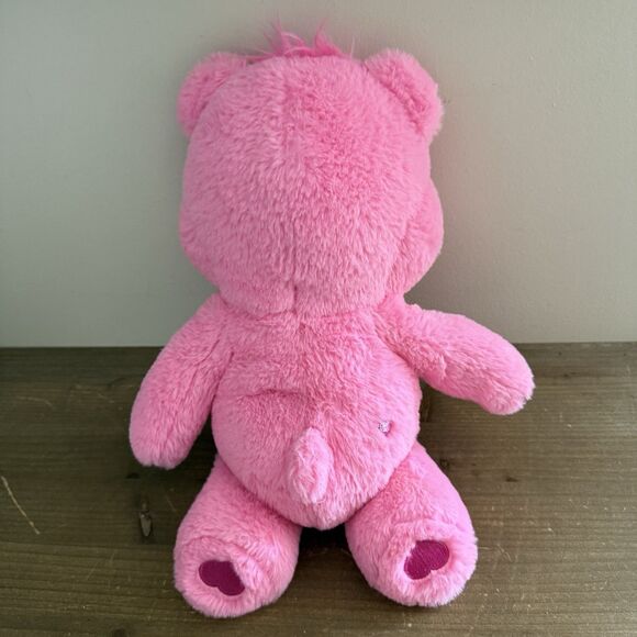 Care Bear 2020 pink cheer Bear 15” inch pink nose basic fun Rainbow - Picture 3 of 4